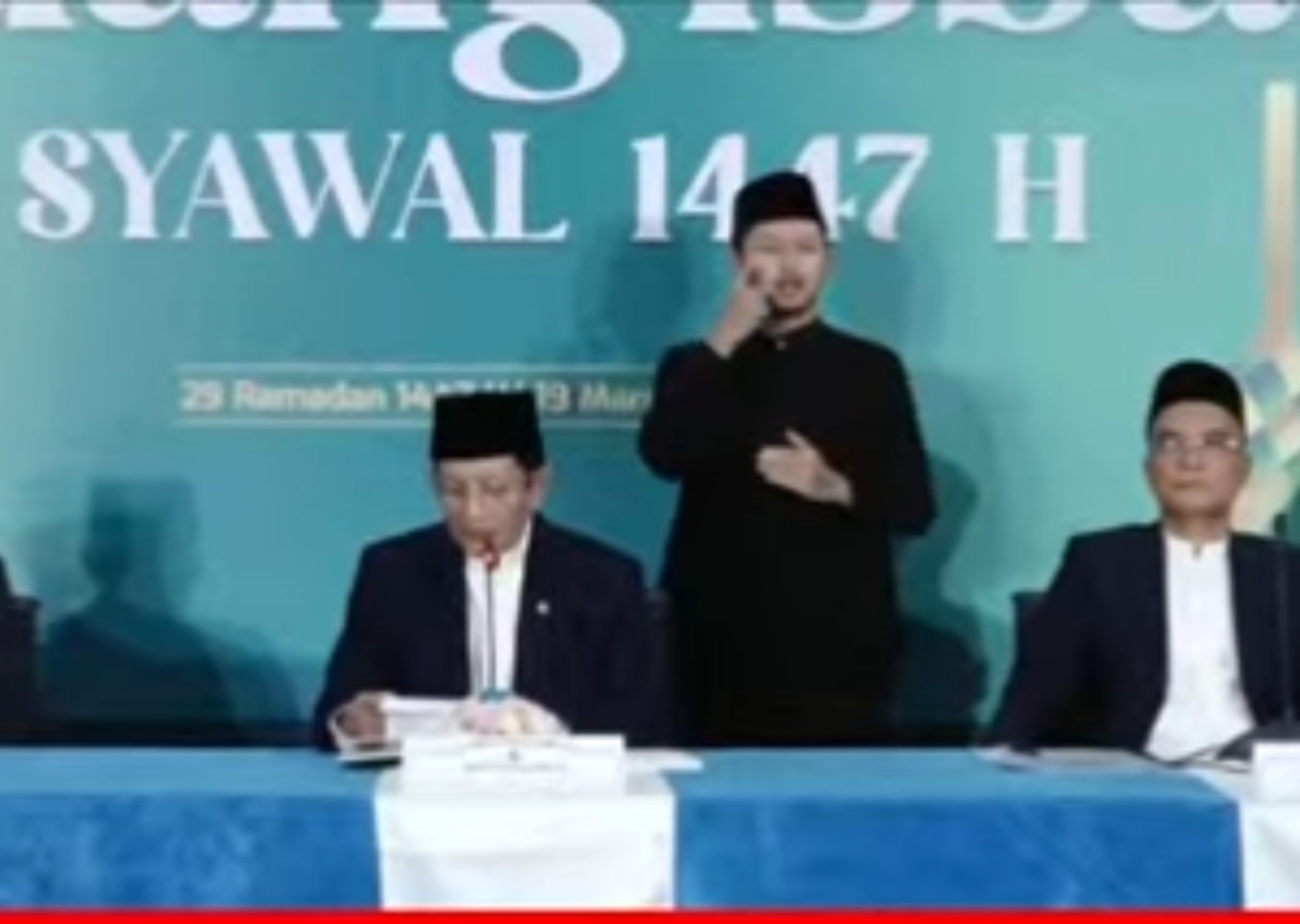 Foto: Hasil Sidang Isbat 1 Syawal 1447 H